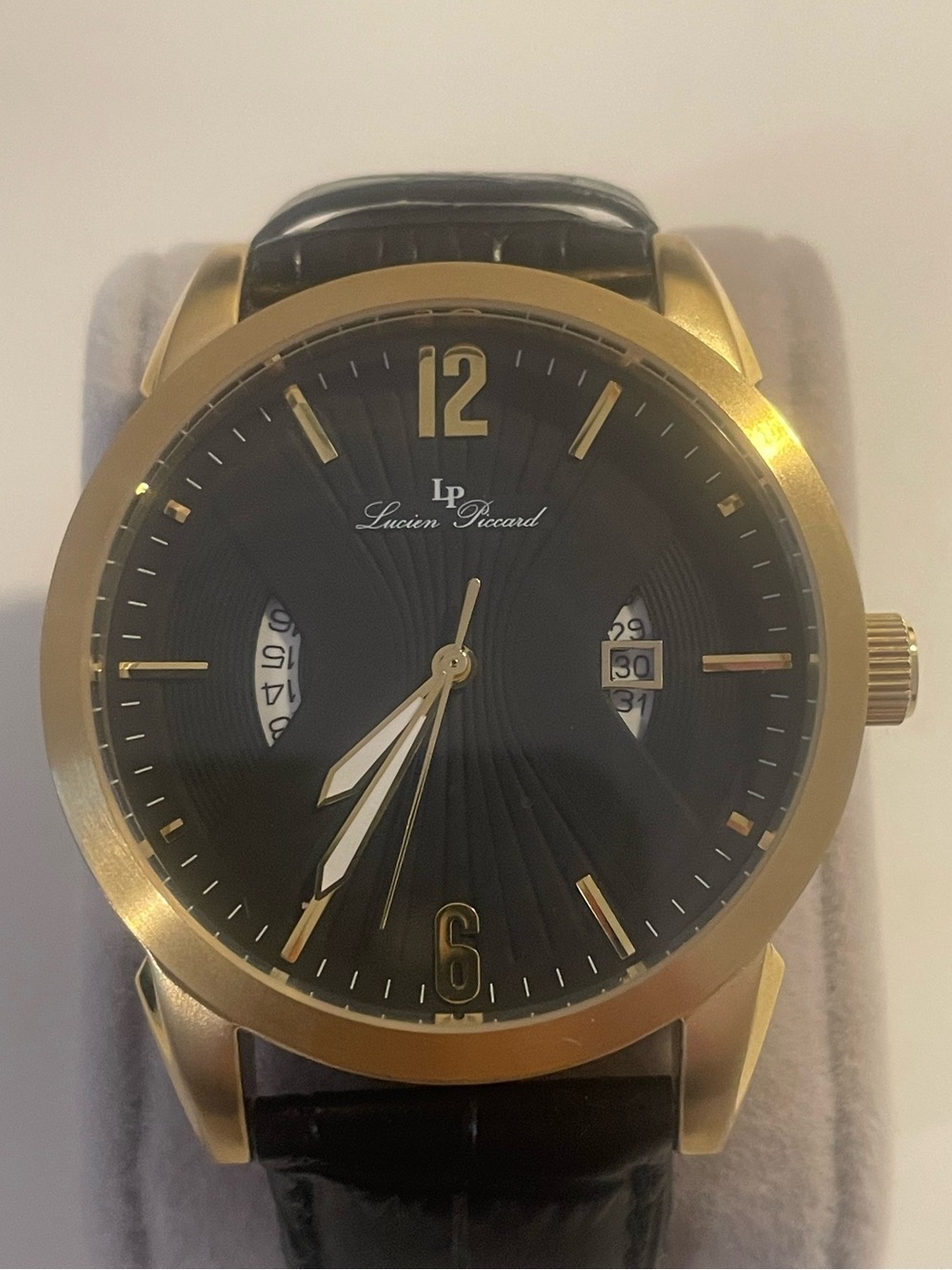 Lucien Picard Watzmann Watch Black Gold Stainless Steel 112001875